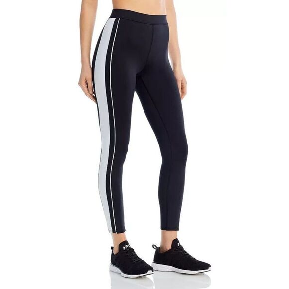 ALO W51234R Women Sz XS Black/White Airlift High-Waist 7/8 Car Club Legging - Picture 7 of 7